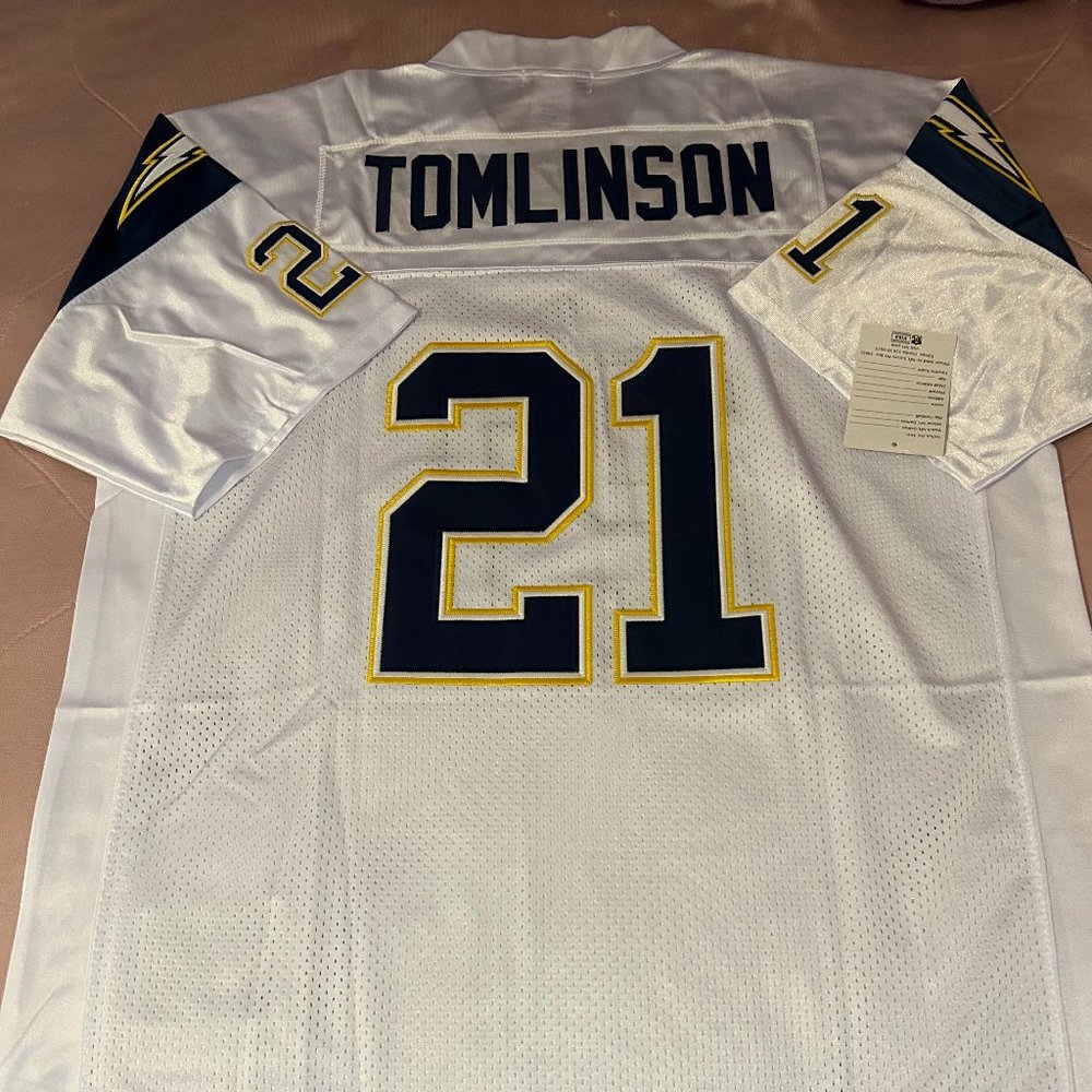 LA Chargers LaDainian Tomlinson #21 Vintage Jersey Mens Size 54 Color White